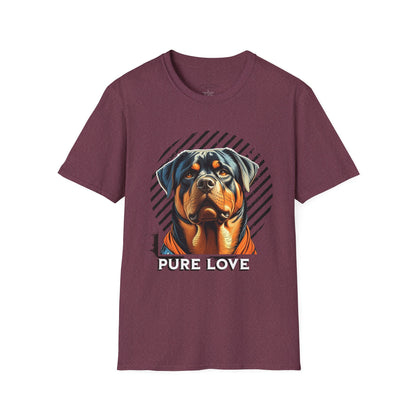 Pure Love Rottweiler Unisex Softstyle T-Shirt