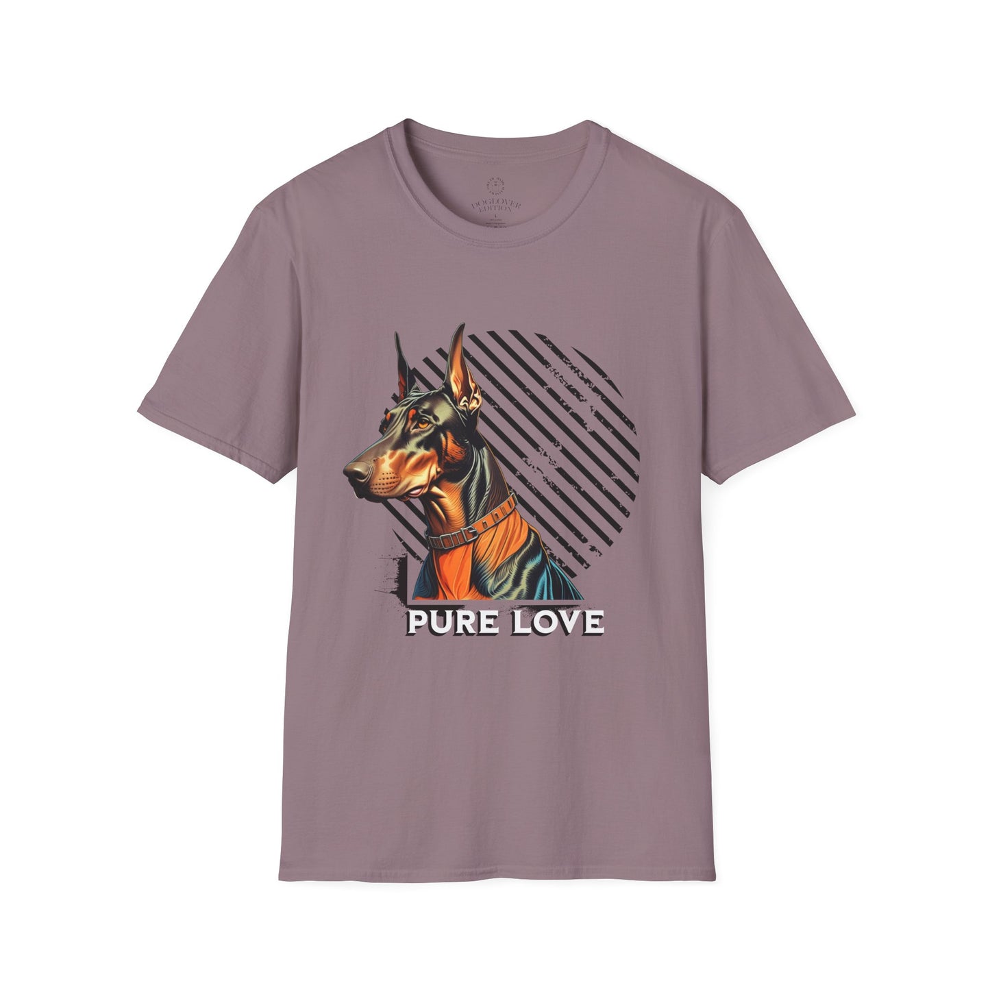 Pure Love Doberman Unisex Softstyle T-Shirt
