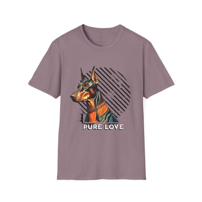 Pure Love Doberman Unisex Softstyle T-Shirt