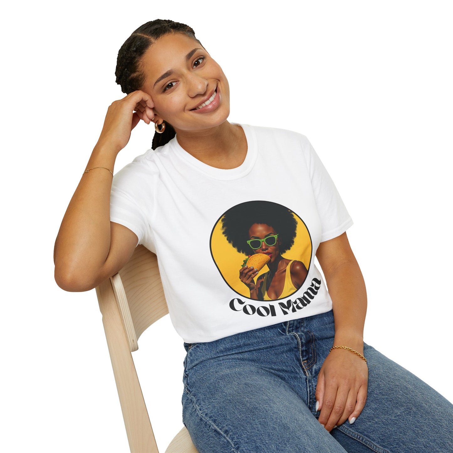 Cool Mama Unisex Softstyle T-Shirt - Fun & Funky Graphic Tee for Moms,mom