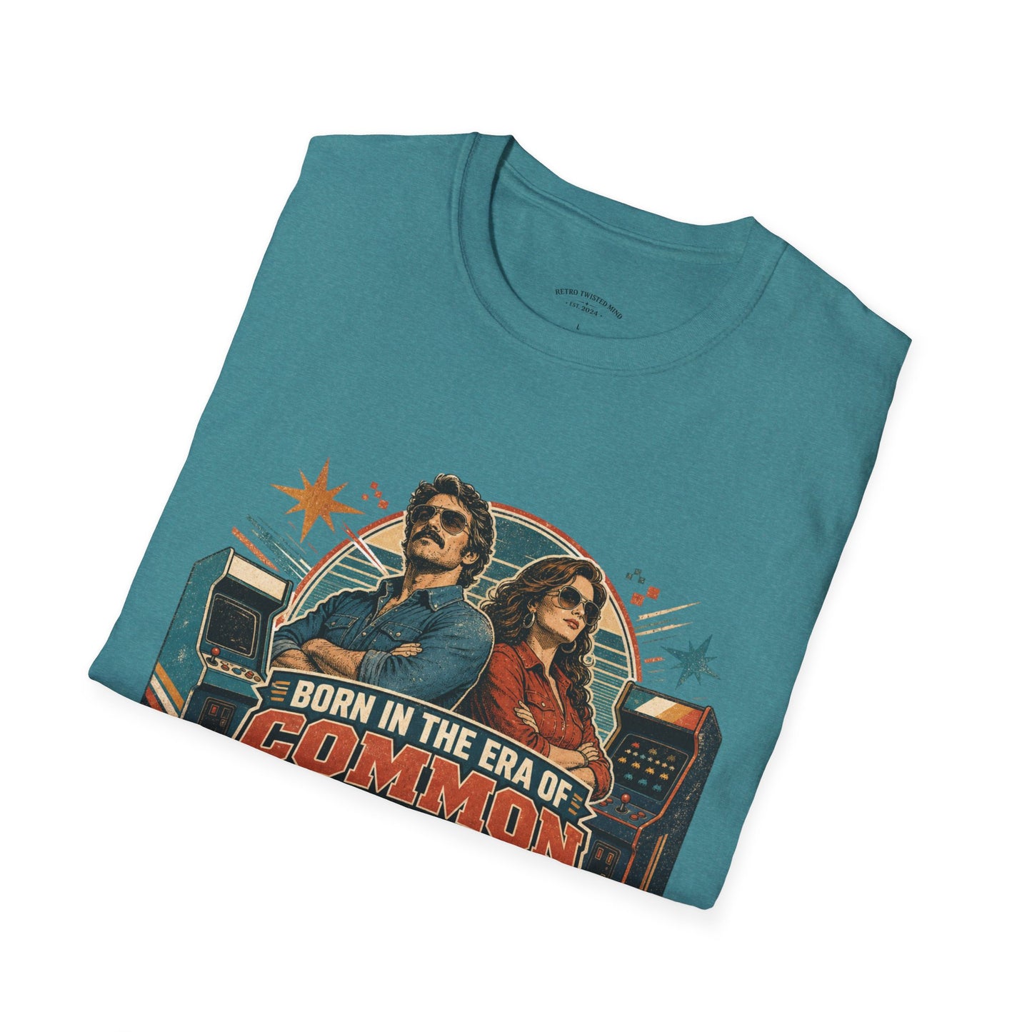 Born in the Era of Common Sense T-Shirt — Retro 70s Vintage Political Graphic Tee