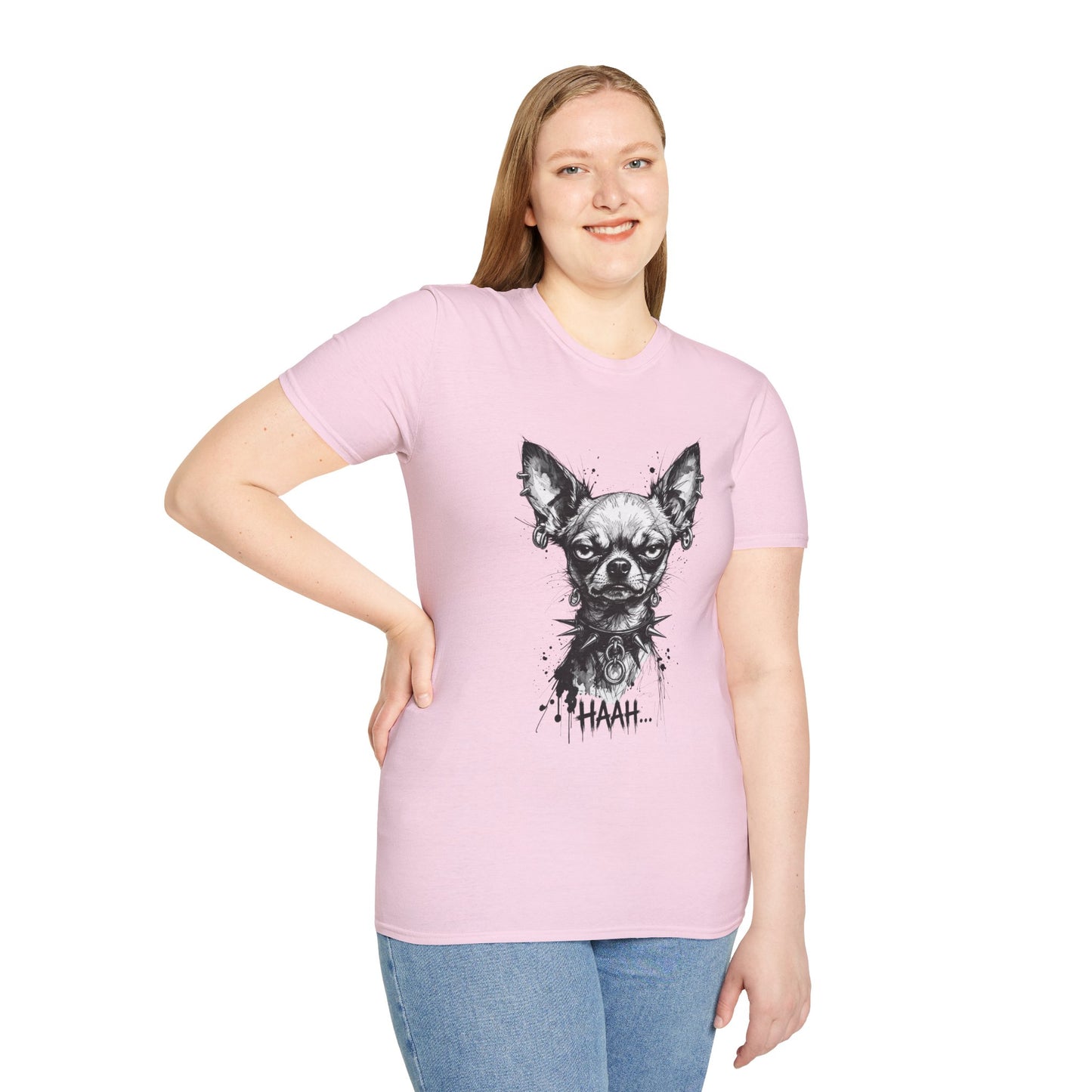 Chihuahua Portrait T‑Shirt — Expressive Black & White Dog Art Tee