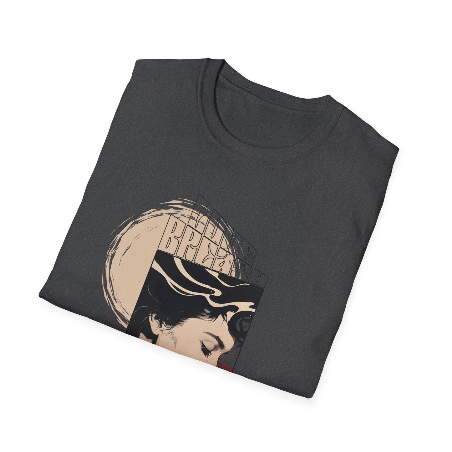T-Shirt — Vintage Art Nouveau Woman Graphic Tee (Brave)