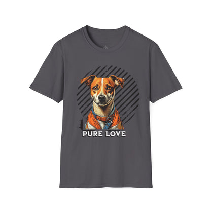 Pure Love Dog Unisex T-Shirt - Softstyle Cotton Tee for Animal Lovers