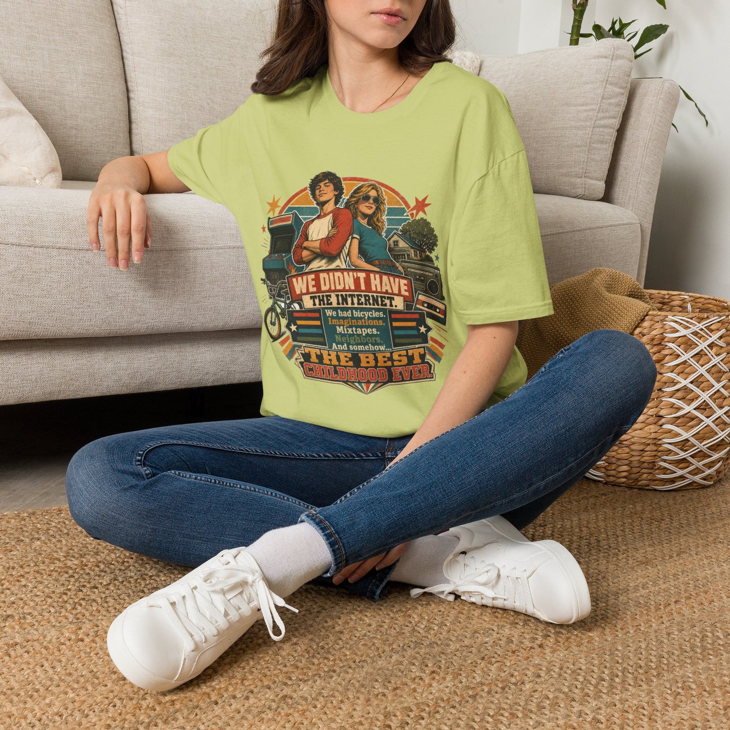 Retro Stranger Things 'We Didn't Have The Internet' T-Shirt