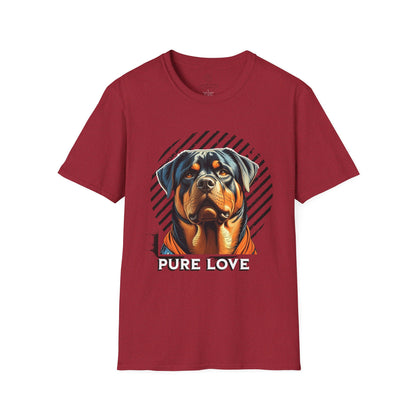Pure Love Rottweiler Unisex Softstyle T-Shirt