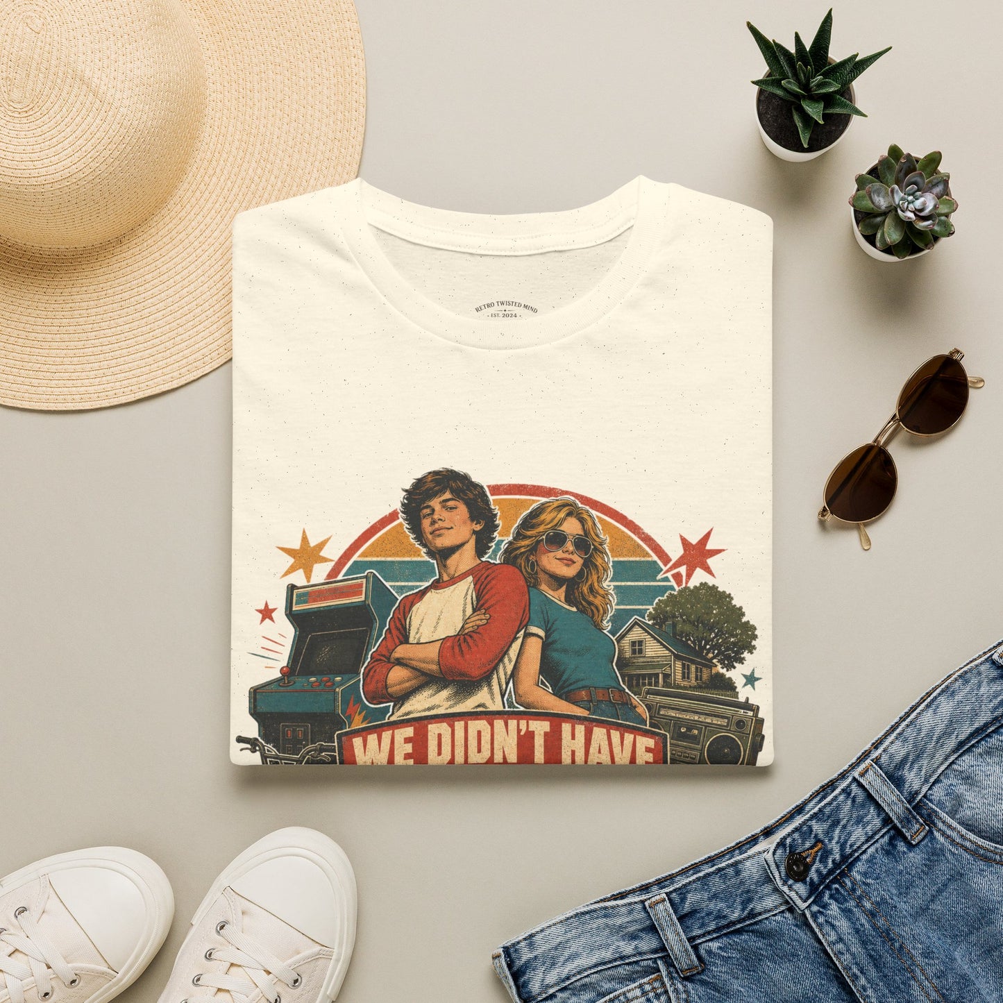 Retro Stranger Things 'We Didn't Have The Internet' T-Shirt