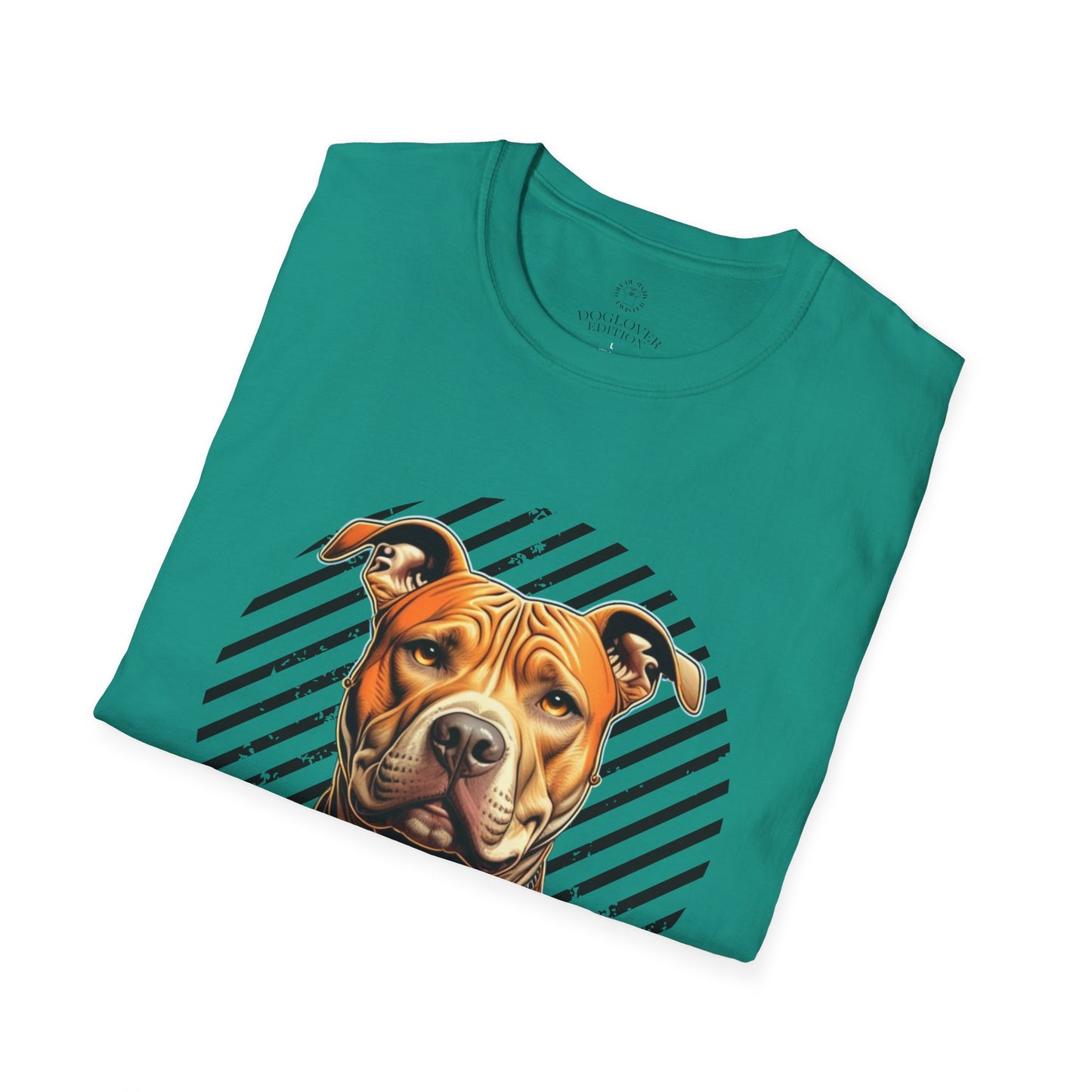 Unisex Softstyle T-Shirt - Pure Love Pitbull Graphic Tee