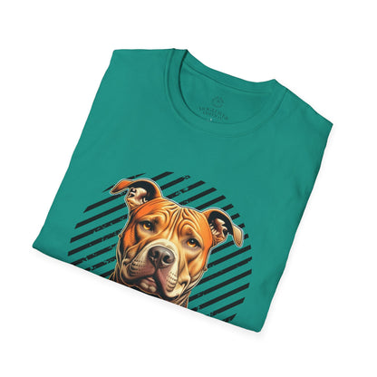 Unisex Softstyle T-Shirt - Pure Love Pitbull Graphic Tee