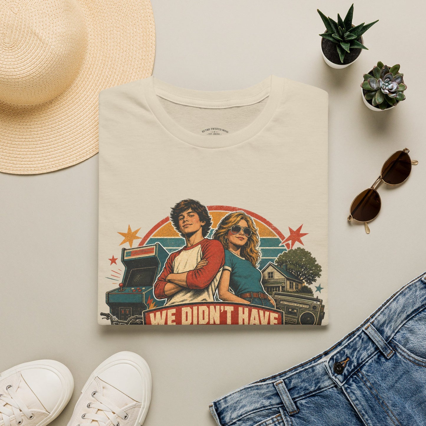 Retro Stranger Things 'We Didn't Have The Internet' T-Shirt
