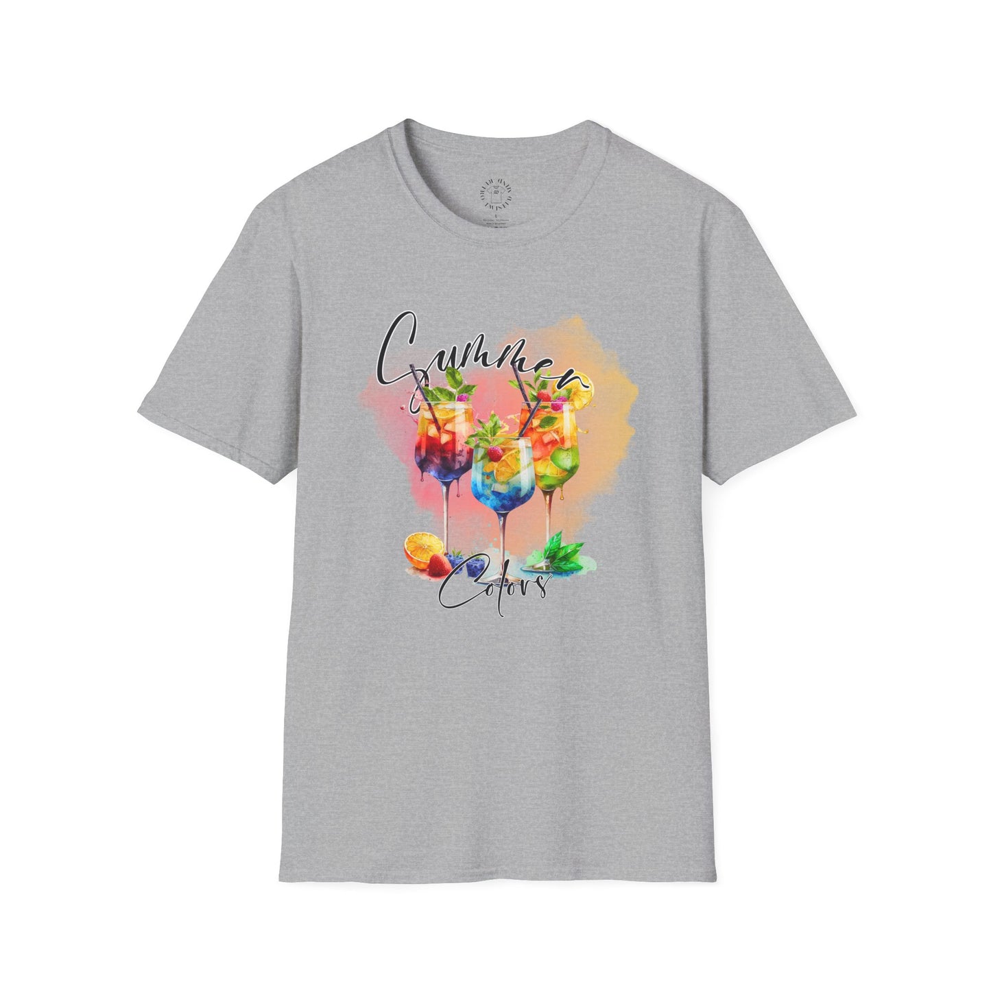 Colorful Floral Summer Unisex T-Shirt, Boho Shirt, Gift for Her, Vacation Tee, Festival Apparel, Summer Outfit