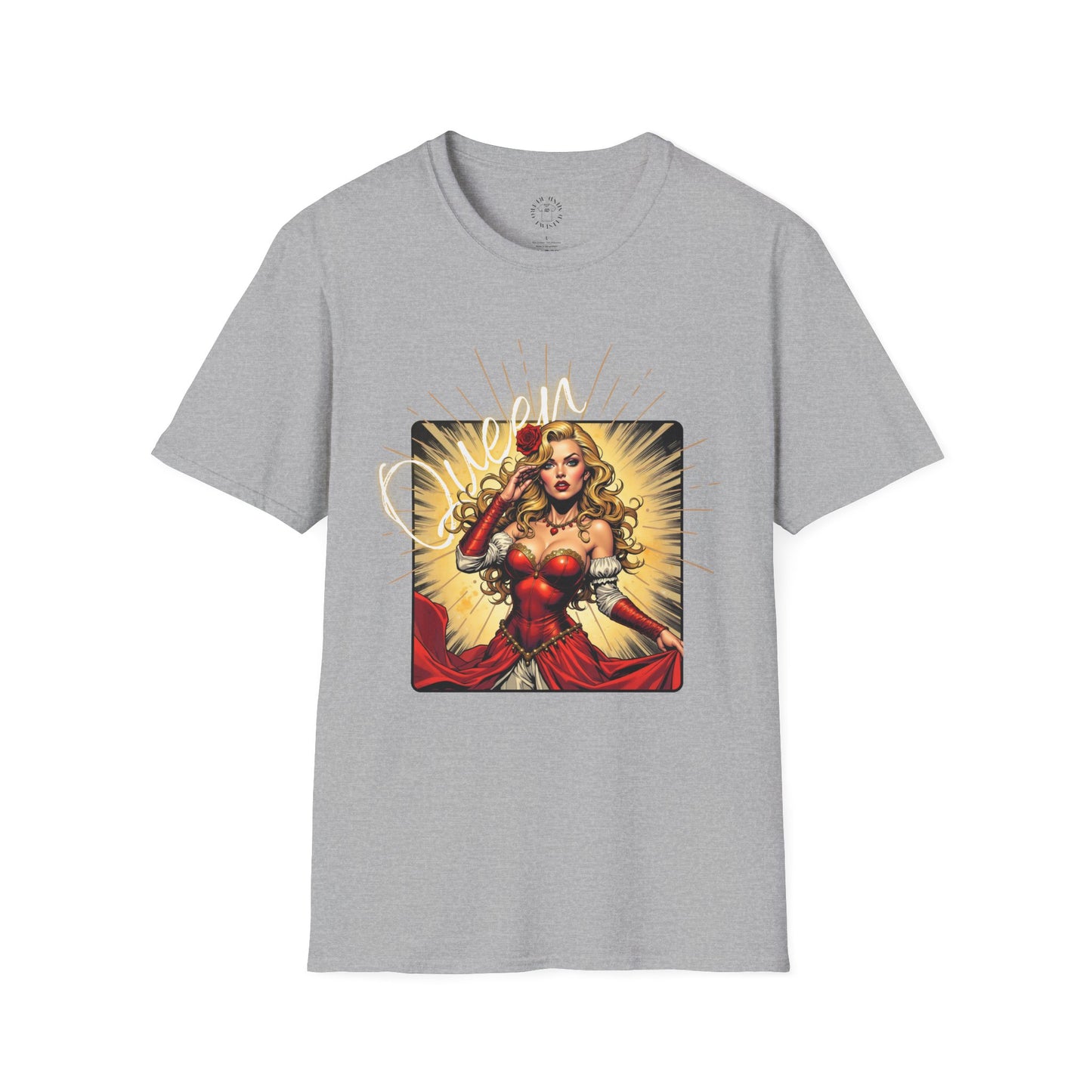 Empowered Women Unisex Softstyle T-Shirt - Bold & Confident Design, queen. girl