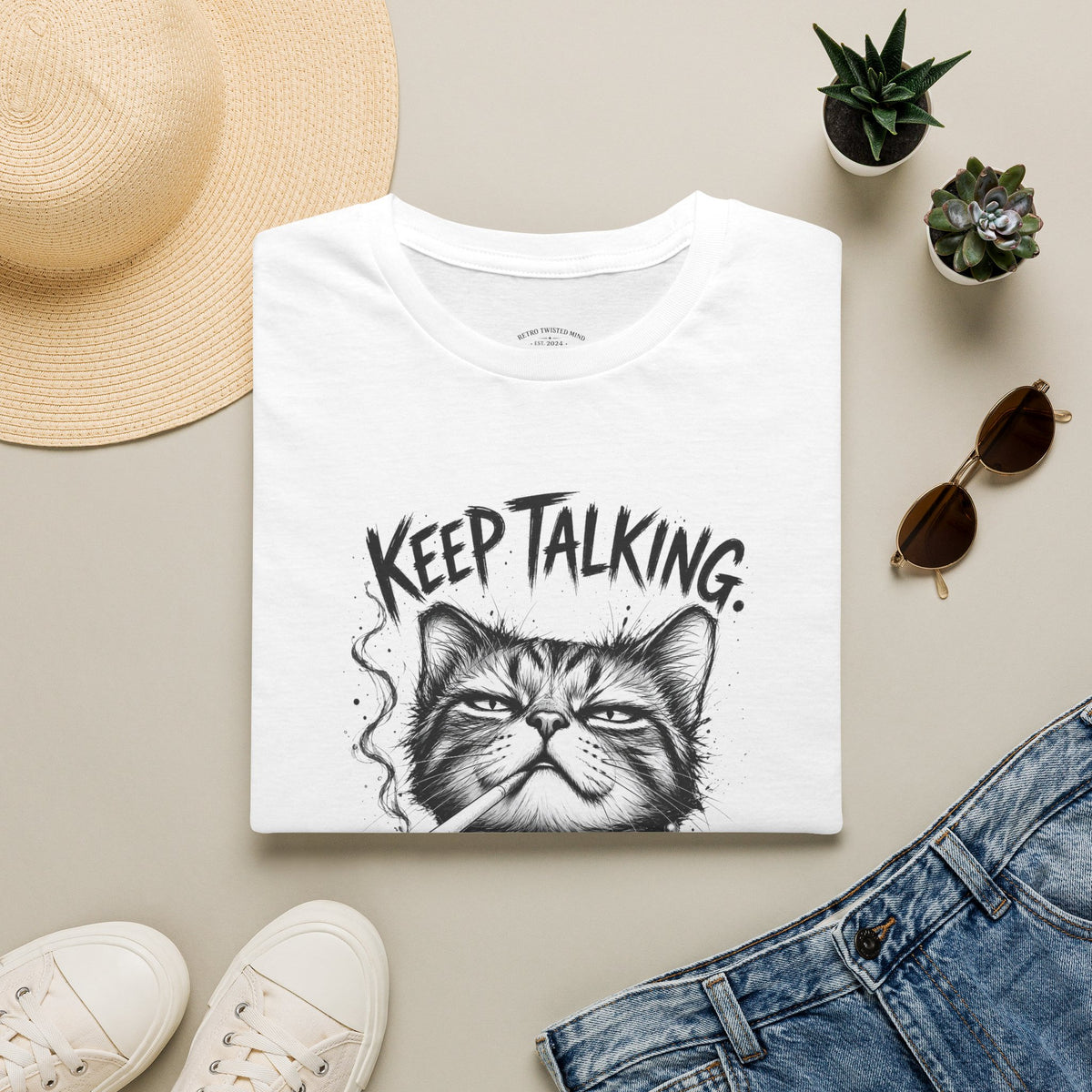 Keep Talking, I'm Judging Cat T-Shirt