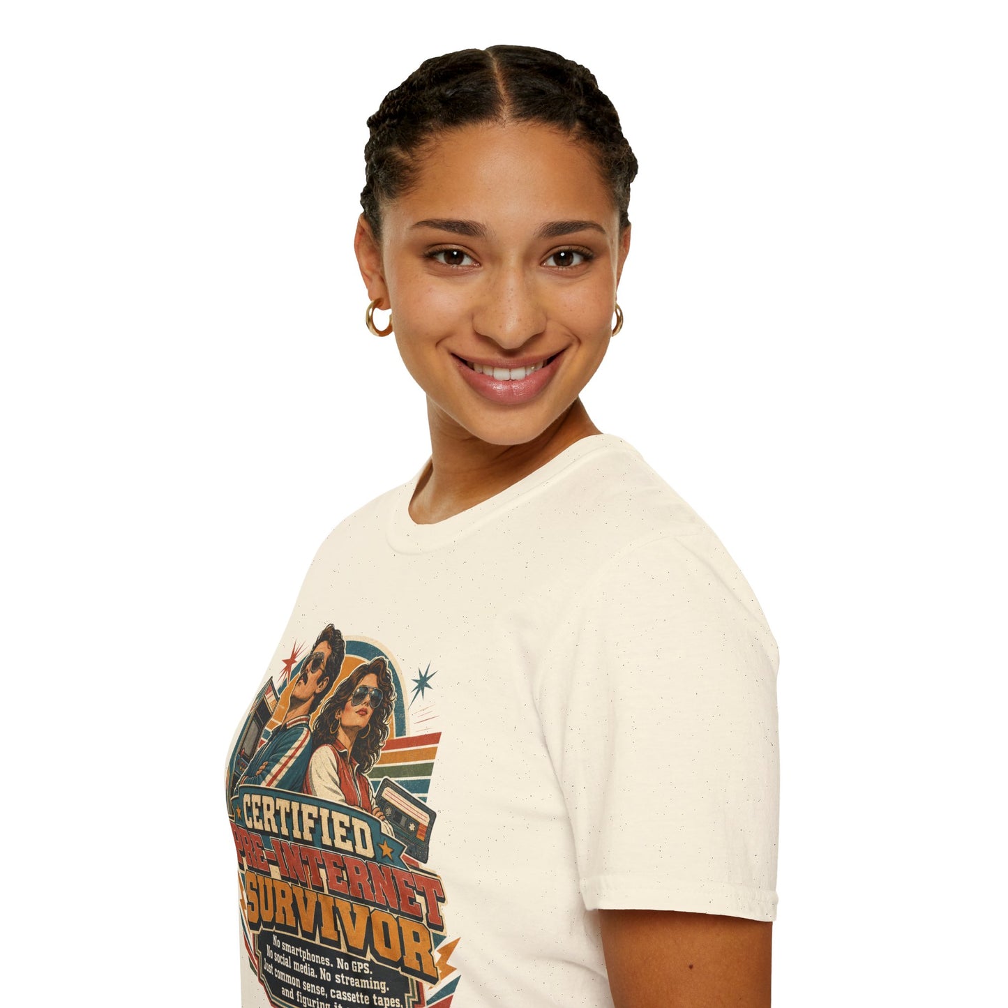 Certified Pre-Pandemic Survivor T-Shirt — Retro 70s Vintage Graphic