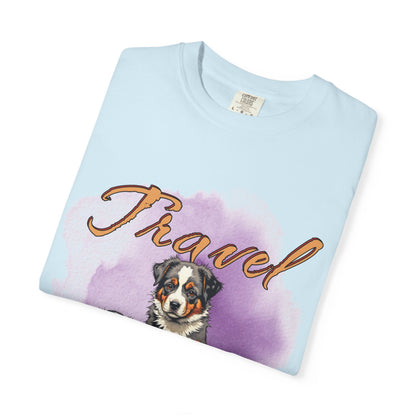 Travel Time Dog Lovers Unisex T-Shirt, Vintage Pet Tee, Dog Travel Shirt, Cute Pet Lover Gift, Animal Adventure Apparel