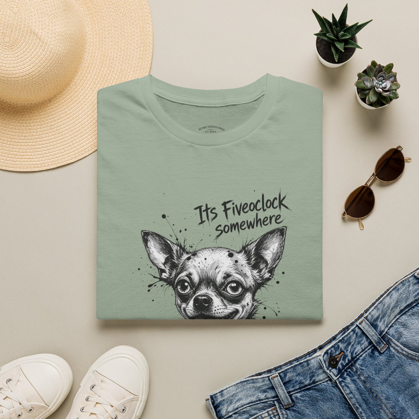 Chihuahua 'It's Five O'Clock Somewhere' T-Shirt