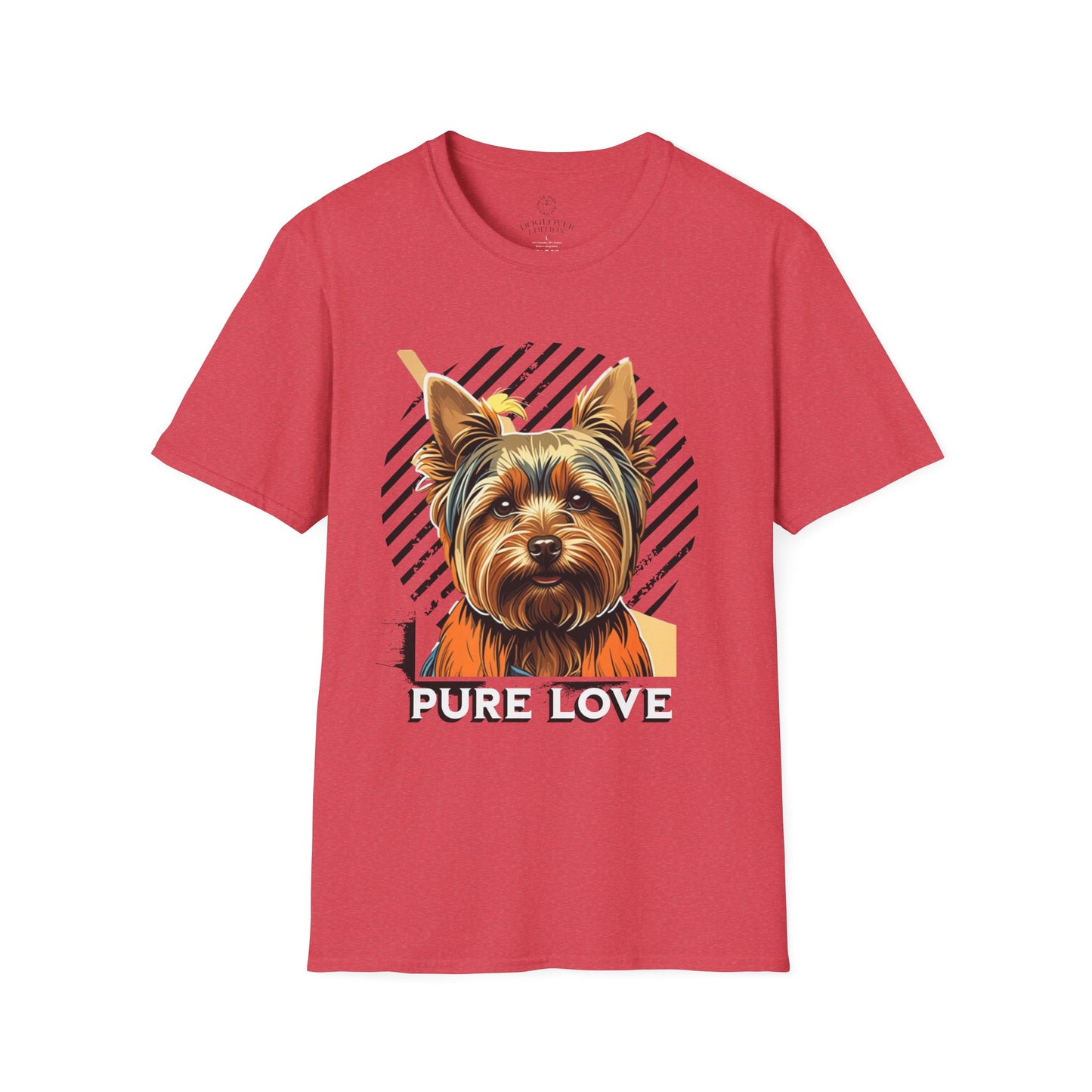 Pure Love Yorkie Unisex Softstyle T-Shirt - Perfect Gift for Dog Lovers