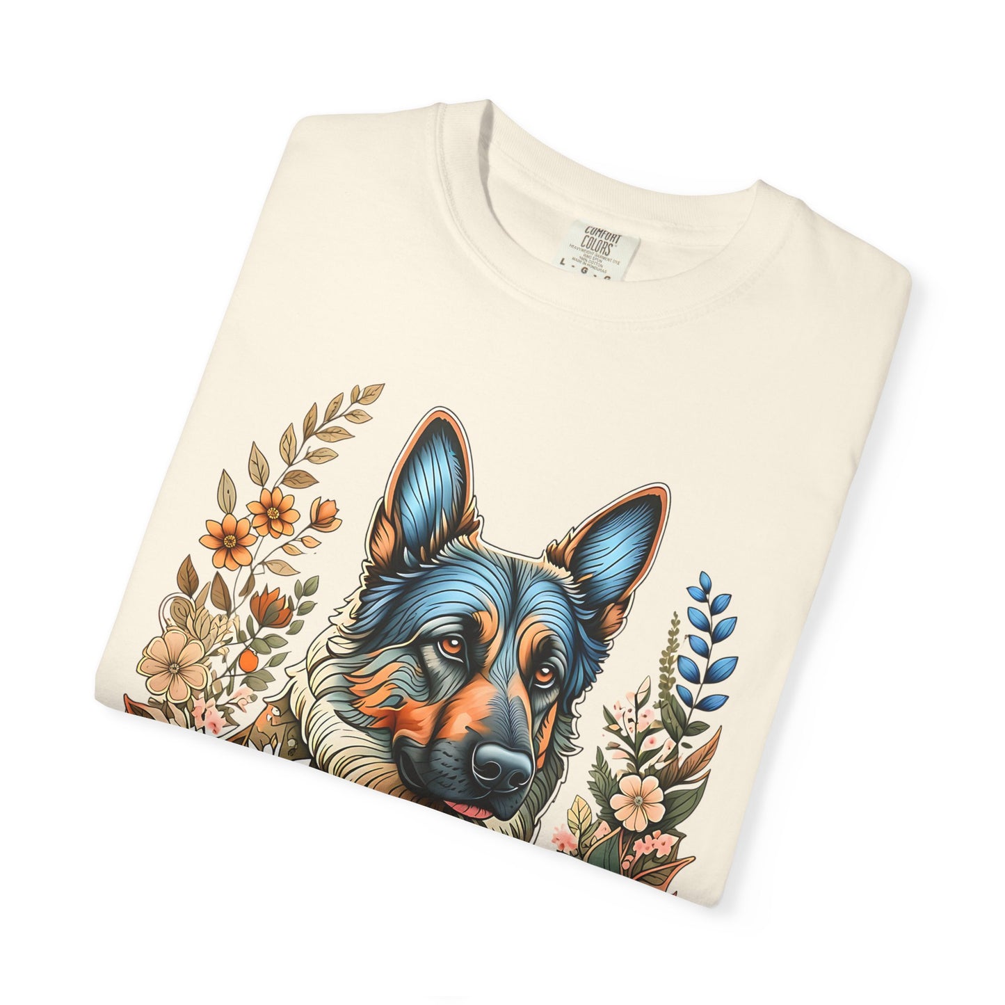 Pure Love Flower-Graphic T-Shirt for Dog Lovers