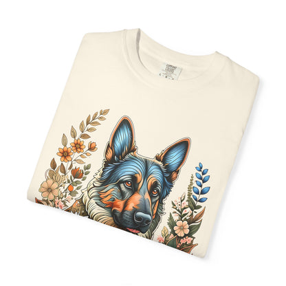 Pure Love Flower-Graphic T-Shirt for Dog Lovers