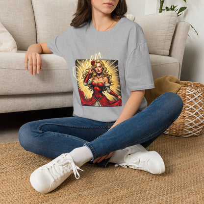Empowered Women Unisex Softstyle T-Shirt - Bold & Confident Design, queen. girl