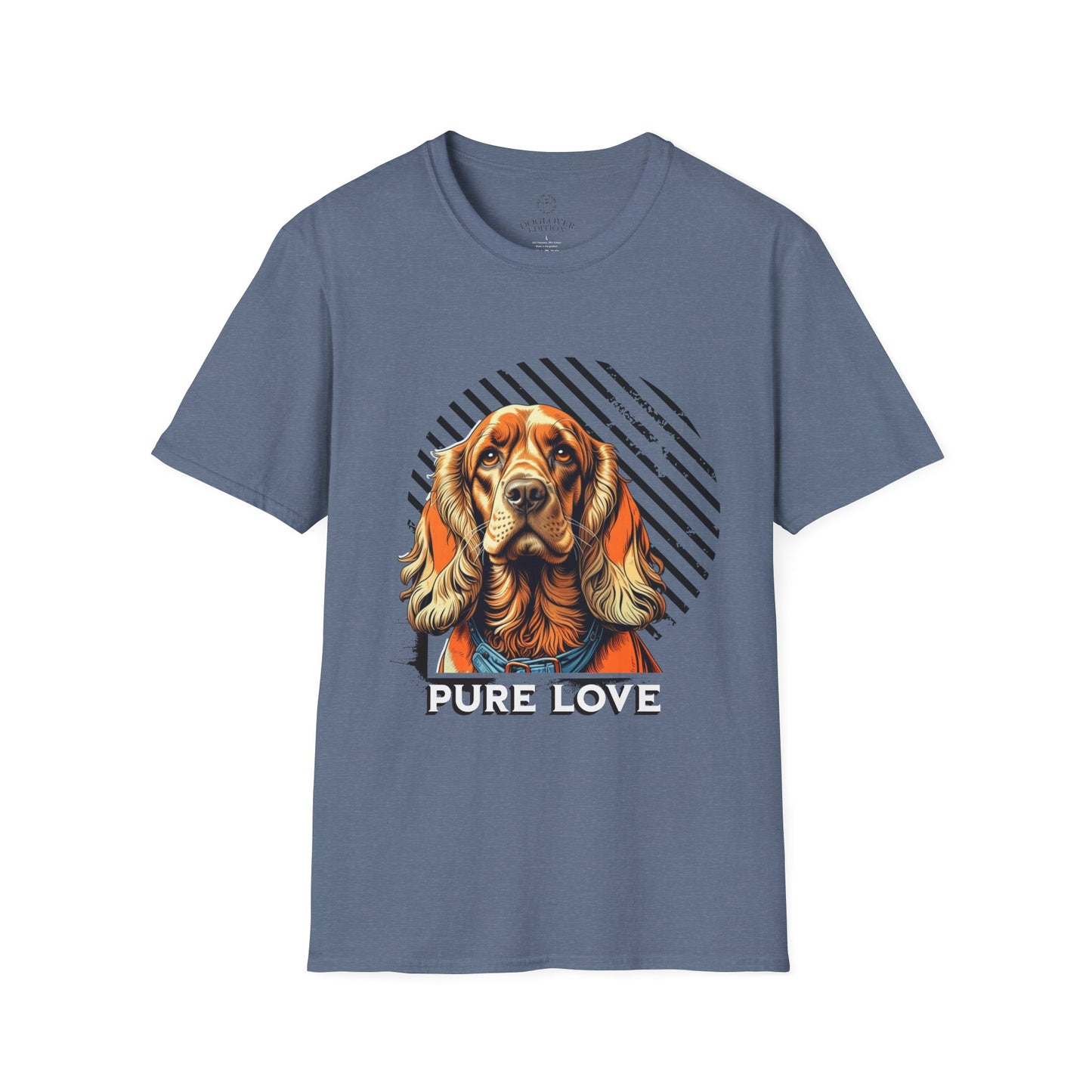 Pure Love Dog T-Shirt - Unisex Softstyle Tee for Dog Lovers