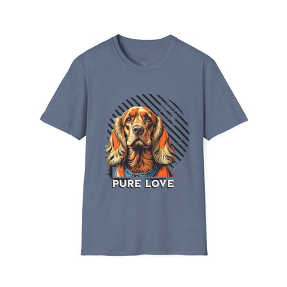 Pure Love Dog T-Shirt - Unisex Softstyle Tee for Dog Lovers