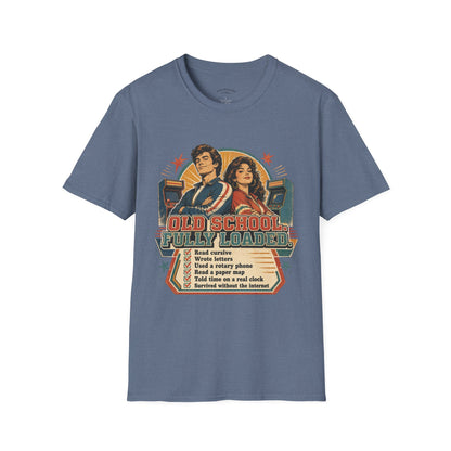 T-Shirt — Retro 'Old School' Arcade Couple Vintage Gamer Tee