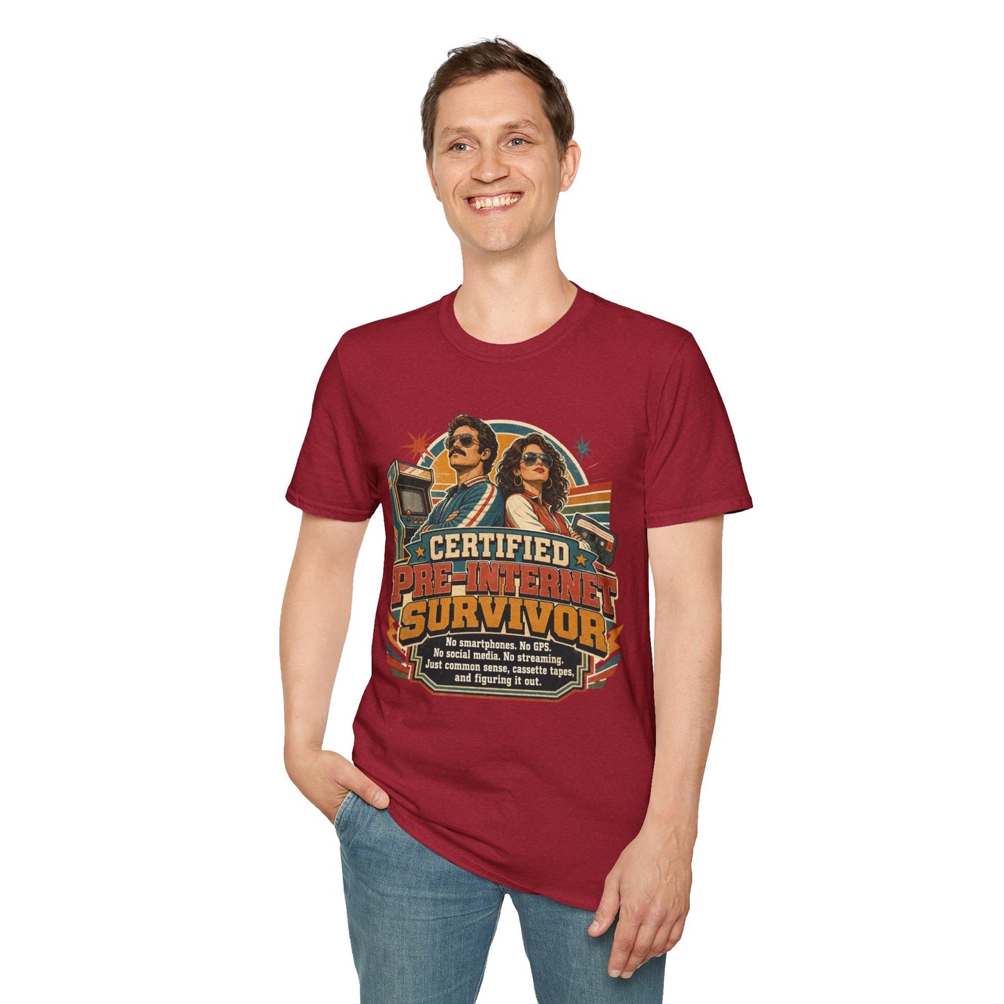Certified Pre-Pandemic Survivor T-Shirt — Retro 70s Vintage Graphic