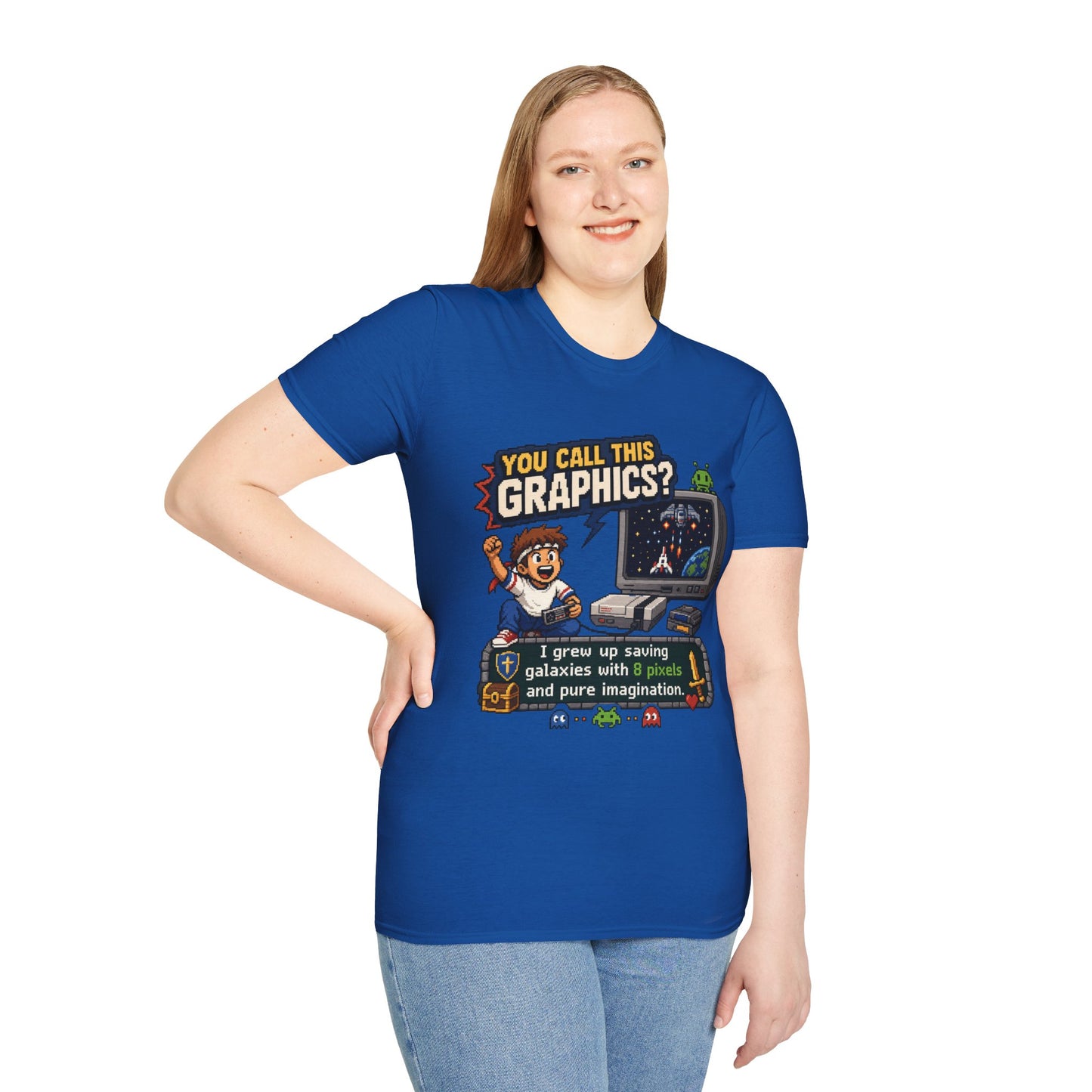 T-Shirt — "You Call This Graphics?" Retro Gamer Vintage Video Game Tee