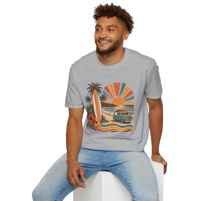 Retro Surf Sunset T-Shirt