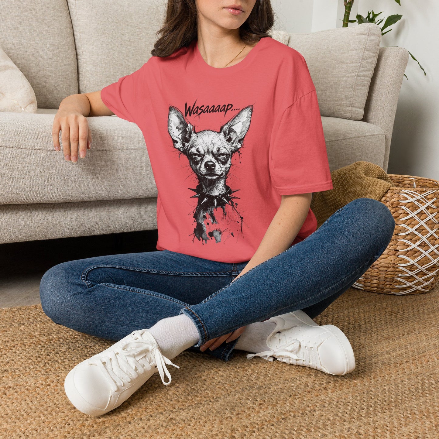 Chihuahua 'Wasaaaap' Graphic T-Shirt — Funny Dog Tee for Pet Lovers