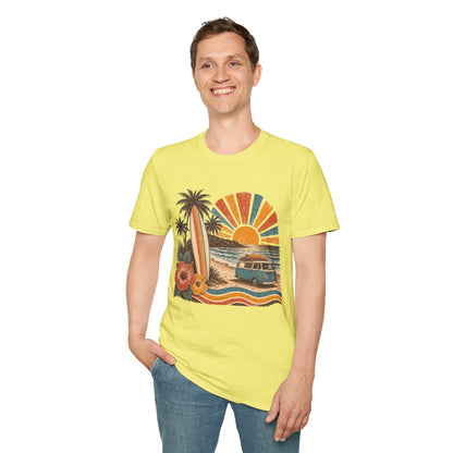Retro Surf Sunset T-Shirt