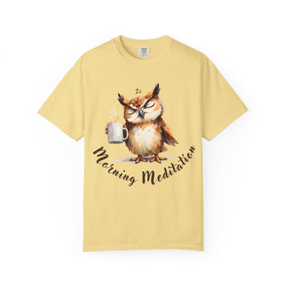 Morning Meditation Owl T-Shirt