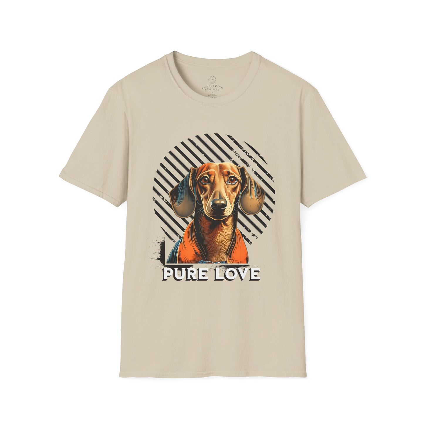 Pure Love Dachshund Unisex Softstyle T-Shirt - Perfect for Dog Lovers