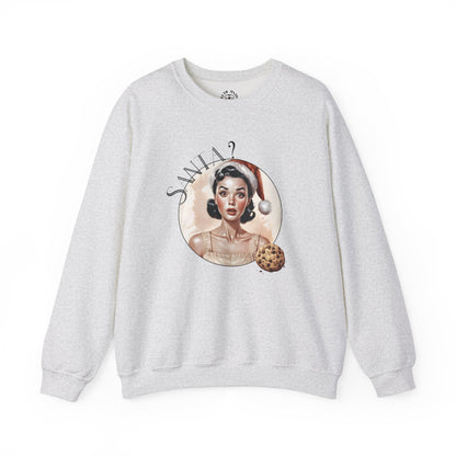 Funny Cookie Lover Sweatshirt - Retro Design - Santa? Christmas