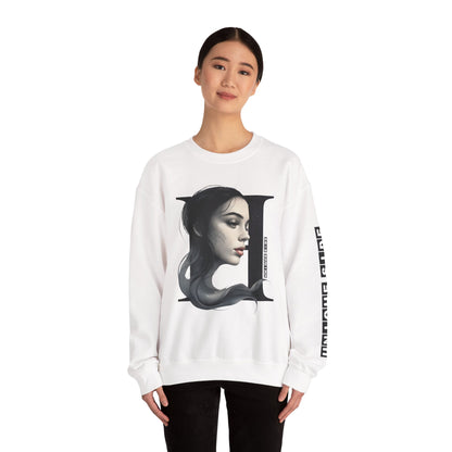 Letter H, Stylish Artistic Sweatshirt, Trendy Crewneck, Graphic Sweater, Cozy Unisex Top, Unique Gift for Art Lovers, Everyday Comfort
