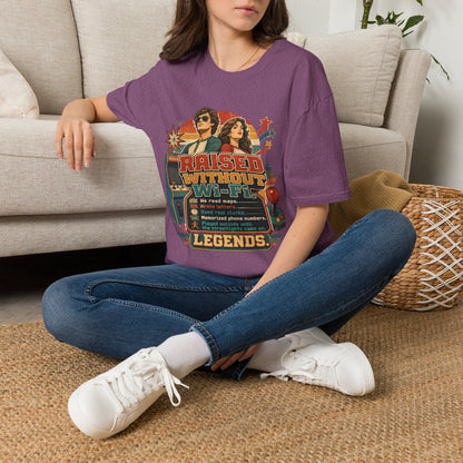 Raised Without Wi‑Fi T-Shirt — Retro 'Legends' Vintage Graphic Tee