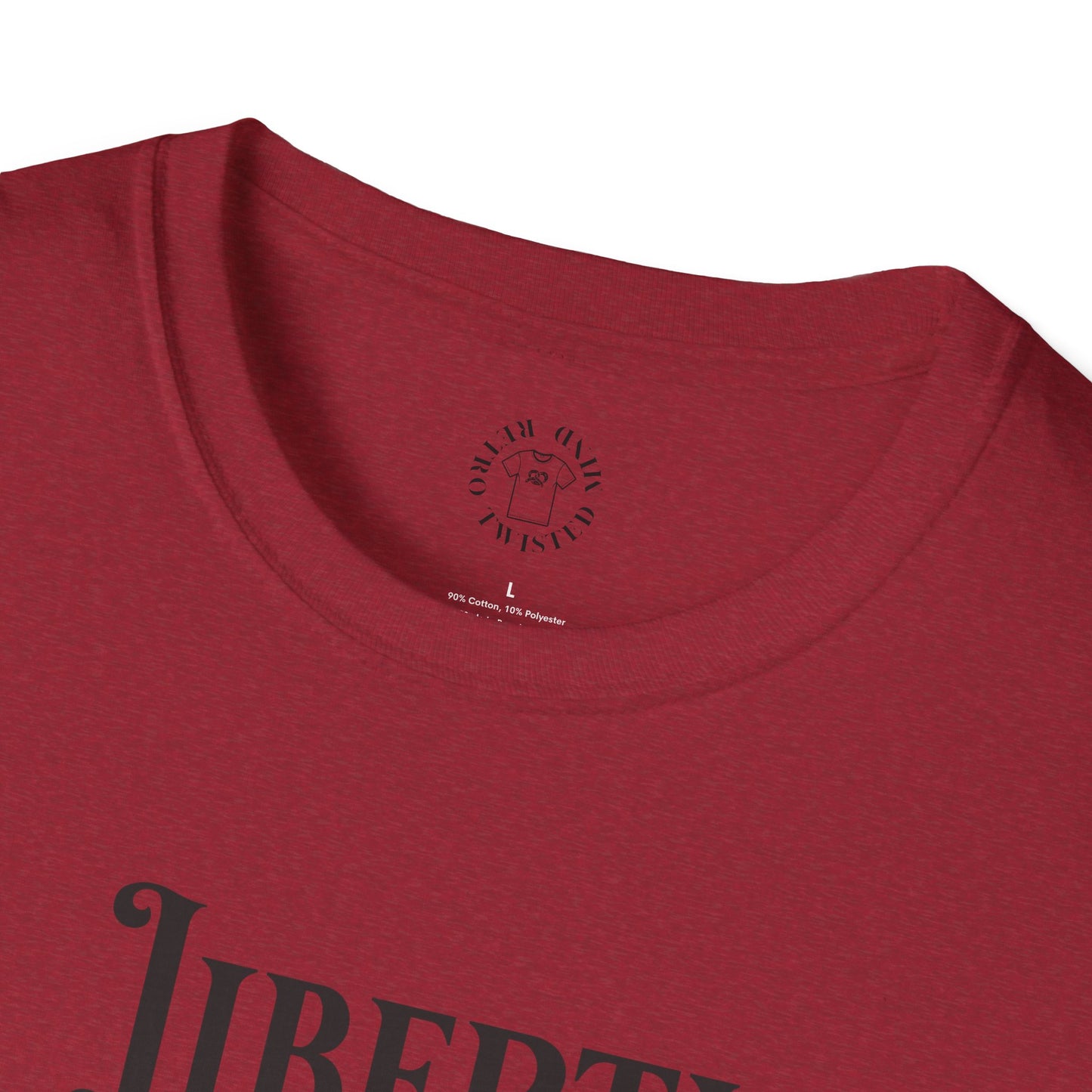 Liberty or Nothing Skull T-Shirt | Unisex Softstyle Tee for Independence Day & Patriotic Celebrations