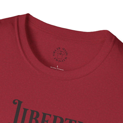 Liberty or Nothing Skull T-Shirt | Unisex Softstyle Tee for Independence Day & Patriotic Celebrations
