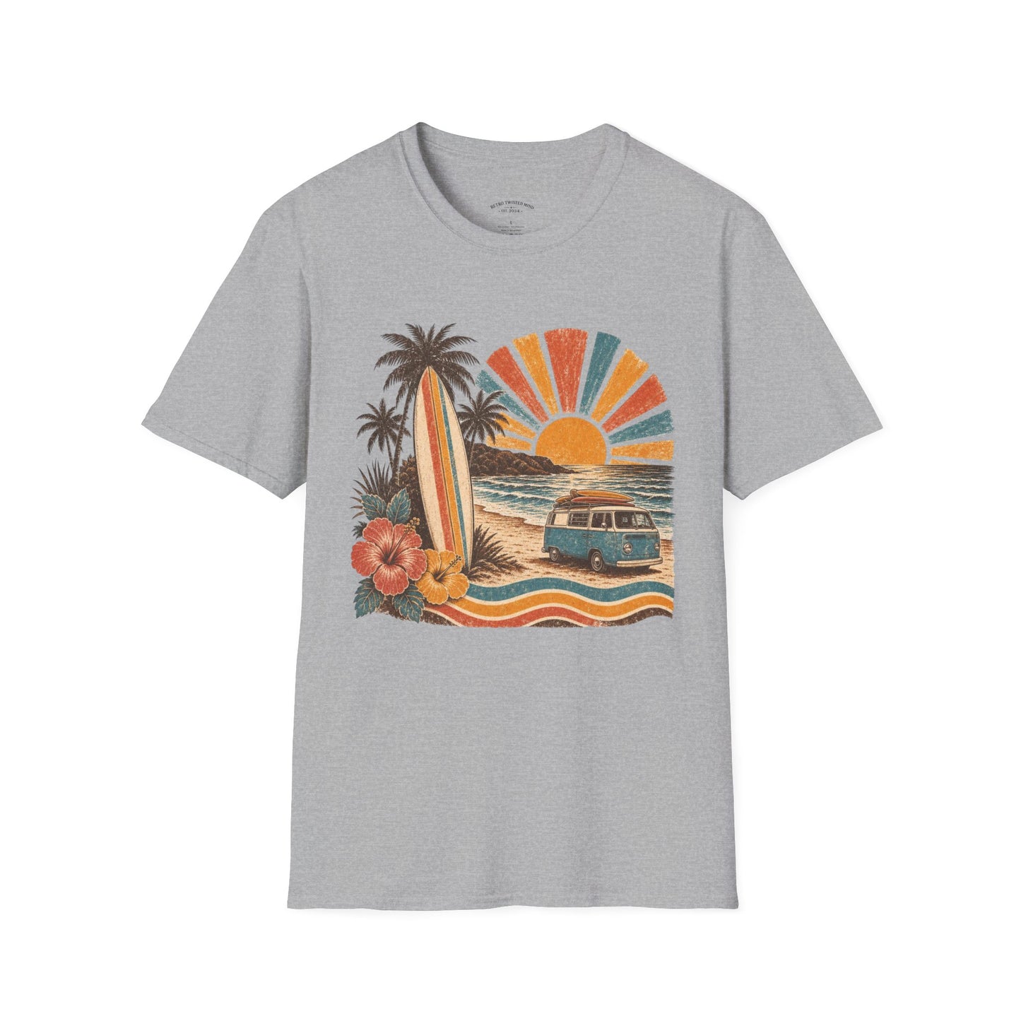 Retro Surf Sunset T-Shirt