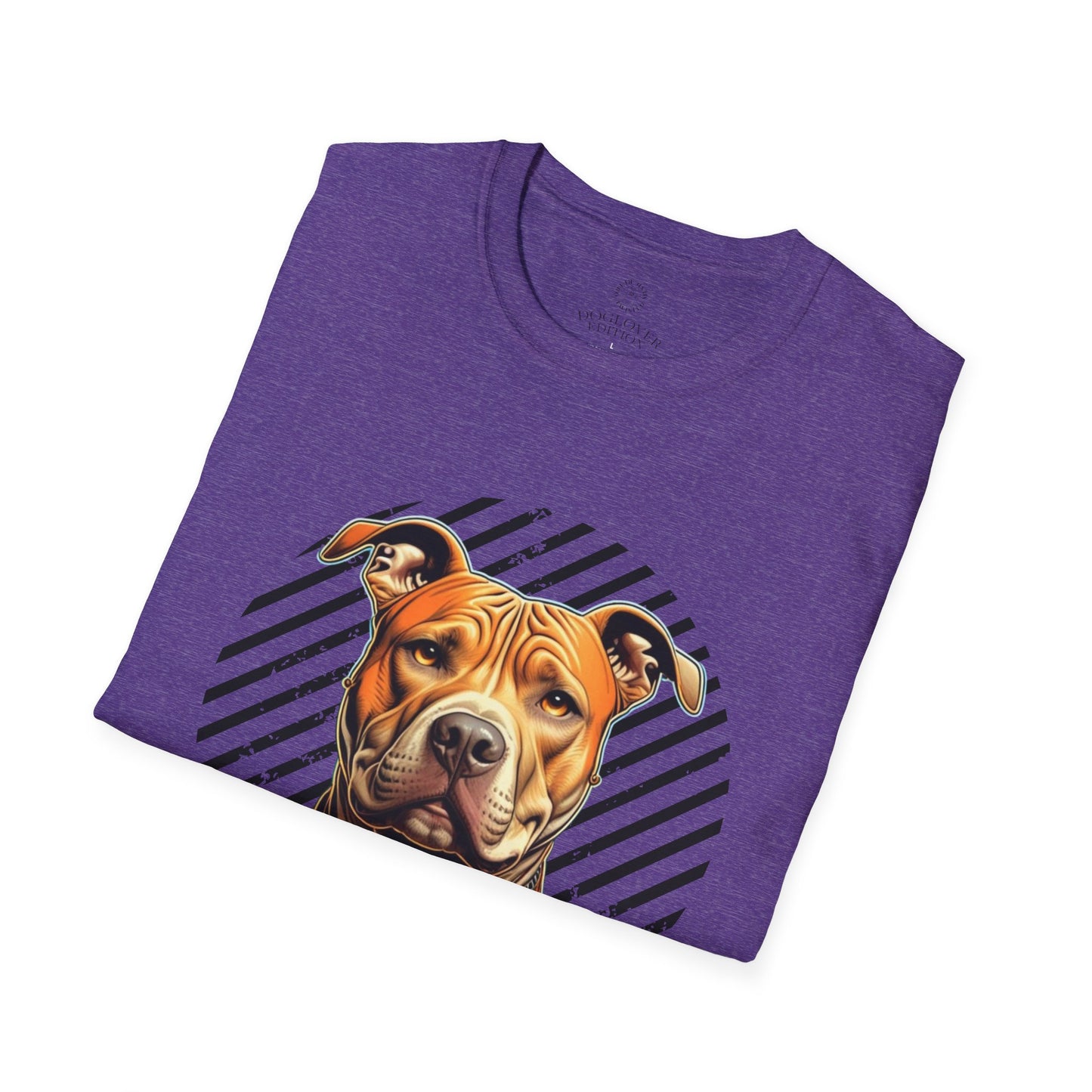 Unisex Softstyle T-Shirt - Pure Love Pitbull Graphic Tee