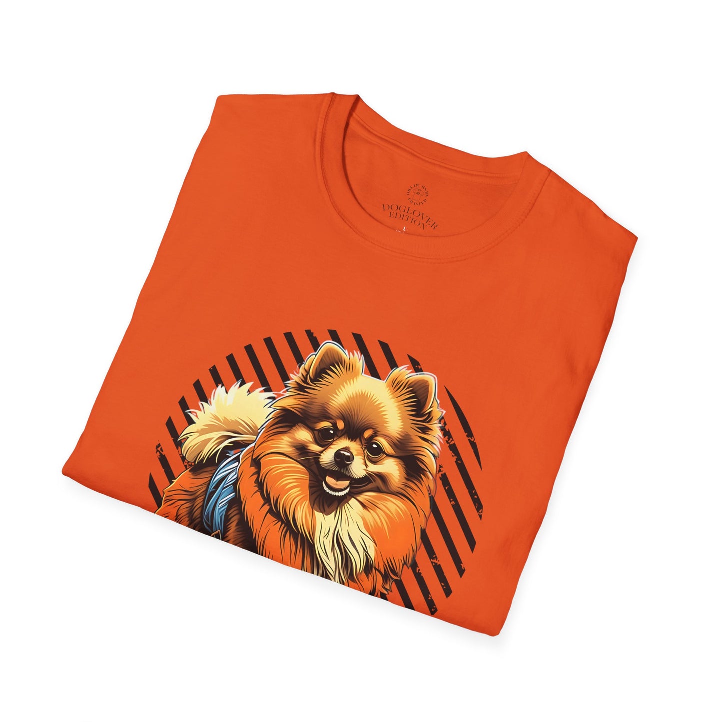 Unisex Softstyle T-Shirt - 'Pure Love' Pomeranian Print