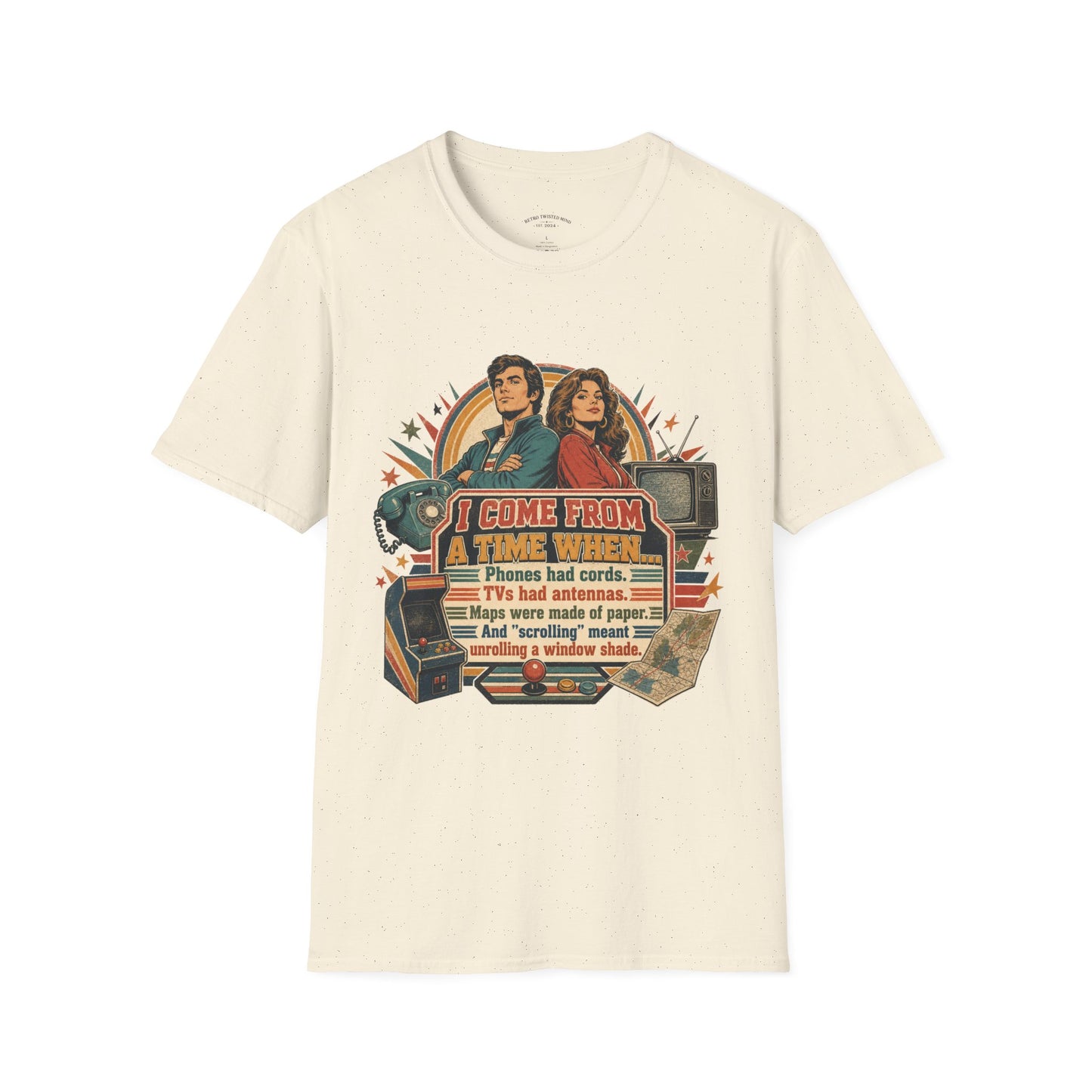 Vintage Road Trip T-Shirt — "I Come From A Time When" Retro Couple Graphic