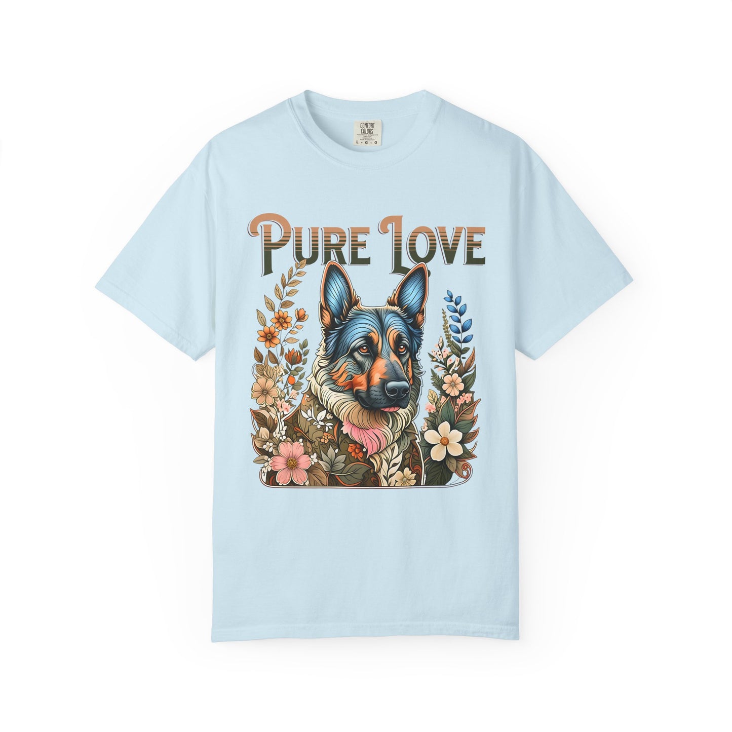 Pure Love Dog Art Unisex Garment-Dyed T-Shirt