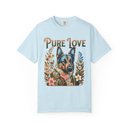 Pure Love Dog Art Unisex Garment-Dyed T-Shirt