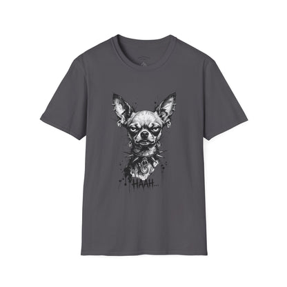 Chihuahua Portrait T‑Shirt — Expressive Black & White Dog Art Tee