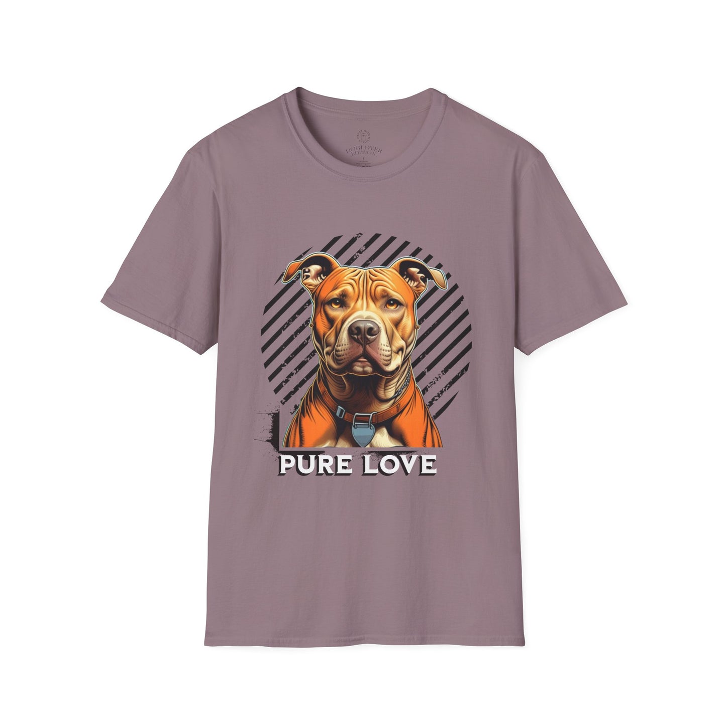 Unisex Softstyle T-Shirt - Pure Love Pitbull Graphic Tee