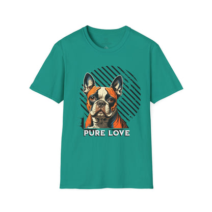 Pure Love French Bulldog Unisex Softstyle T-Shirt