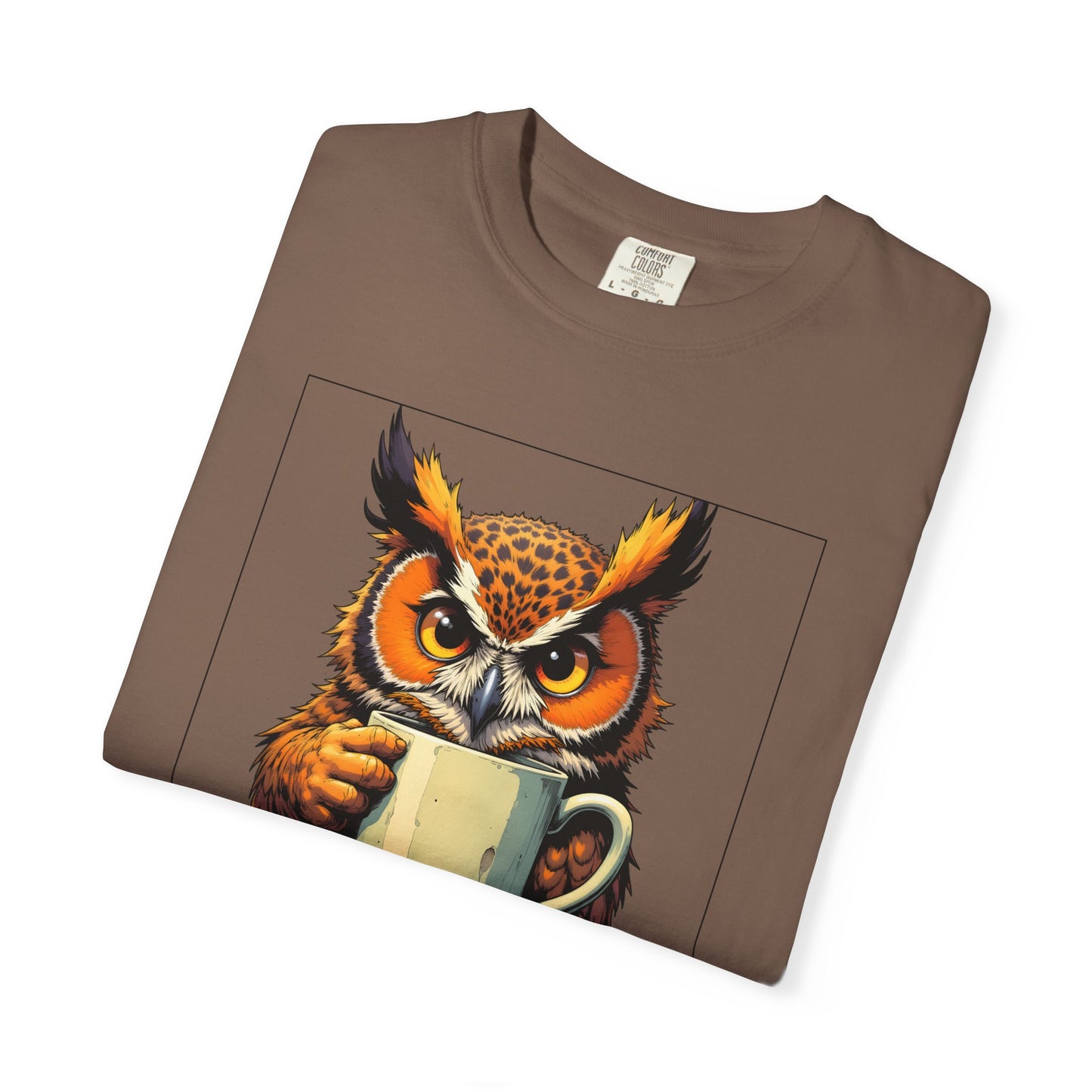 Coffee Owl T‑Shirt - "Touch My Coffee and You'll Need a New Hand" Graphic Tee