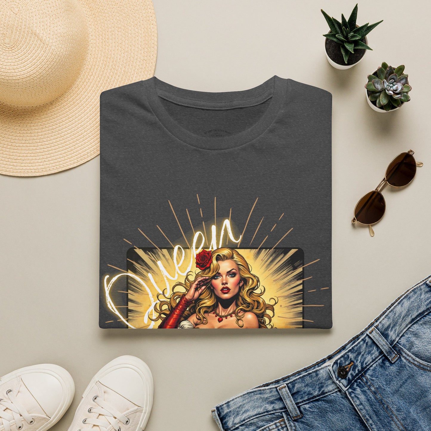 Empowered Women Unisex Softstyle T-Shirt - Bold & Confident Design, queen. girl